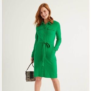 *CLOSET CLOSING* Boden Rowena shirt dress in rich emerald